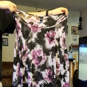 Torrid Floral Chiffon Hi-lo